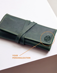 Leather Paint Brush Roll