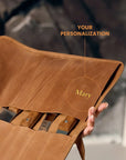 Chefs Knife Roll — Premium Personalized Handmade Leather Roll Bag | Pikore