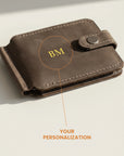 Leather Wallet with Money Clip