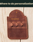 Golf Tee Holder — Premium Personalized Handmade Leather | Pikore