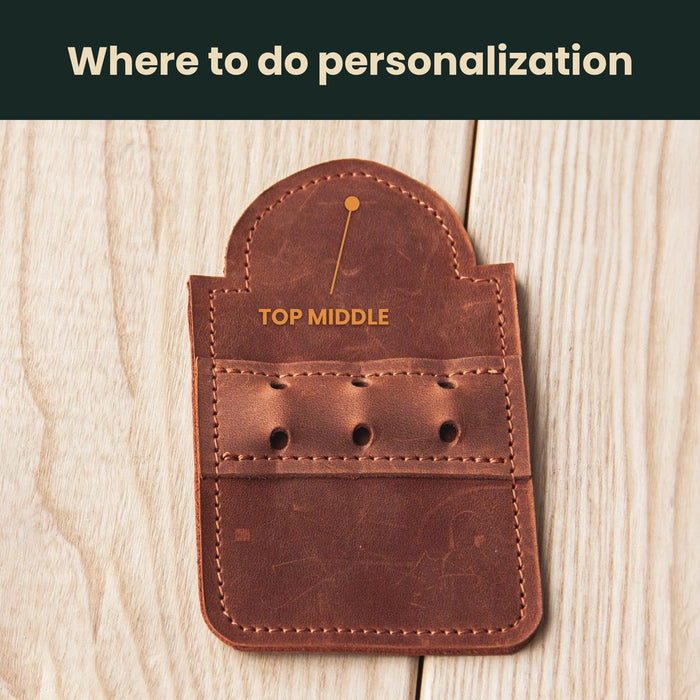 Golf Tee Holder — Premium Personalized Handmade Leather | Pikore