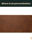 Desk Pad Classic — Premium Personalized Handmade Leather | Pikore
