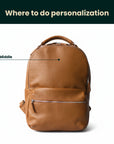 Laptop Backpack — Premium Personalized Handmade Leather Backpack | Pikore