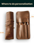 Chefs Knife Roll — Premium Personalized Handmade Leather Roll Bag | Pikore