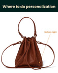 Bucket Bag Saira — Premium Personalized Handmade Leather Bag | Pikore