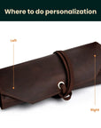 Small Tool Roll — Premium Personalized Handmade Leather | Pikore