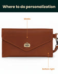 Leather Wristlet Wallet — Premium Personalized Handmade Leather Wallet | Pikore