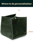 Storage Bin — Premium Personalized Handmade Leather Storage Bin | Pikore