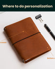 Journal Cover Edge — Premium Personalized Handmade Leather notebook | Pikore