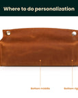 Leather Tissue Box Cover — Premium Personalized Handmade Leather | Pikore