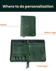 Zippered Padfolio Titan — Premium Personalized Handmade Leather Leather Portfolio | Pikore