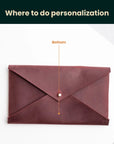 Money Envelope — Premium Personalized Handmade Leather Wallet | Pikore