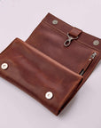 Leather Hanging Toiletry Bag - Pikore