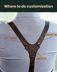 Leather Men's Suspenders - Pikore