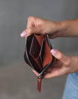 Zippered Wallet Basic — Premium Personalized Handmade Leather Wallet | Pikore