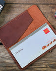 Leather Checkbook Wallet — Premium Personalized Handmade Leather Add-ons | Pikore