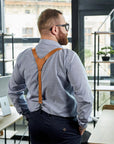 Leather Men's Suspenders - Pikore
