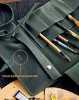 Leather Paint Brush Roll