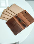 Leather Journal Cover Refillable With Elastic Band