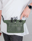 Barber Waist Bag Leather - Pikore