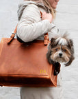 Leather Dog Travel Bag - Pikore