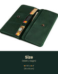 Long Wallet Stockholm — Premium Personalized Handmade Leather Wallet | Pikore