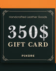 Pikore Leather Gift Card — Premium Personalized Handmade Leather Add-ons | Pikore