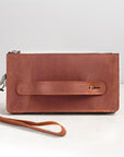 Personalized Leather Wallet Clutch - Pikore