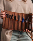 Leather Barber Tool Roll - Pikore