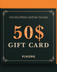 Pikore Leather Gift Card — Premium Personalized Handmade Leather Add-ons | Pikore