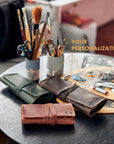 Handmade Leather Pencil Holder — Premium Personalized Handmade Leather | Pikore