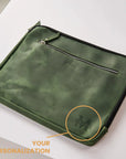 Leather Macbook Sleeve with Zipper