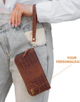 Leather Wallet with Wrist Strap