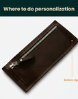 Slim Long Leather Wallet