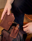 Leather Passport Wallet - Pikore