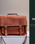Briefcase Leather Bag - Pikore