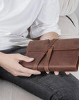 Leather Book Cover "Vintage" - Pikore