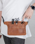 Barber Waist Bag Leather - Pikore