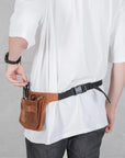 Barber Waist Bag Leather - Pikore