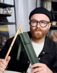 Personalized Leather Drum Stick Bag - Pikore