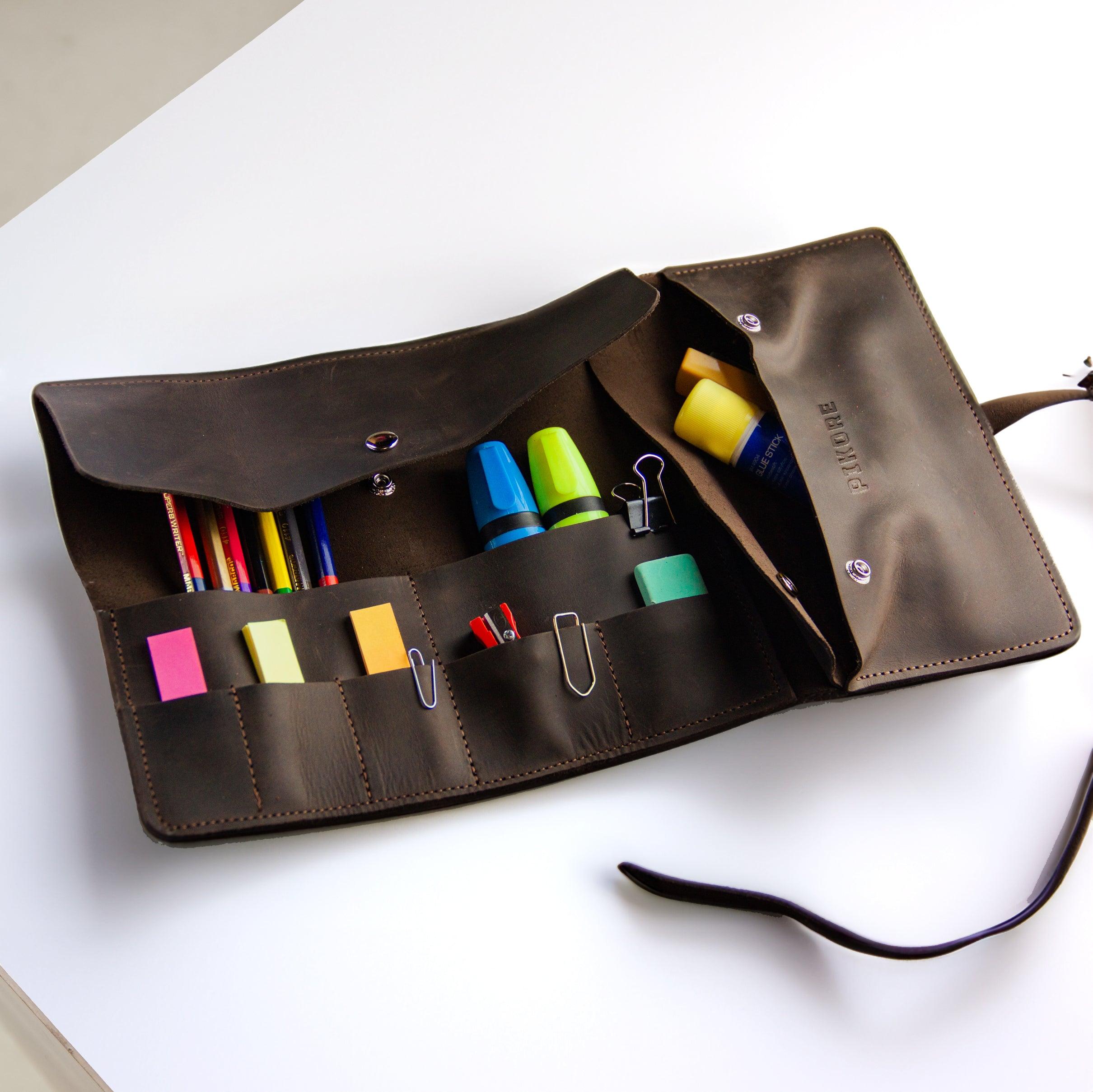 Leather Artist Pencil Roll - Pikore