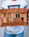 Personalized Leather Scissors Roll - Pikore