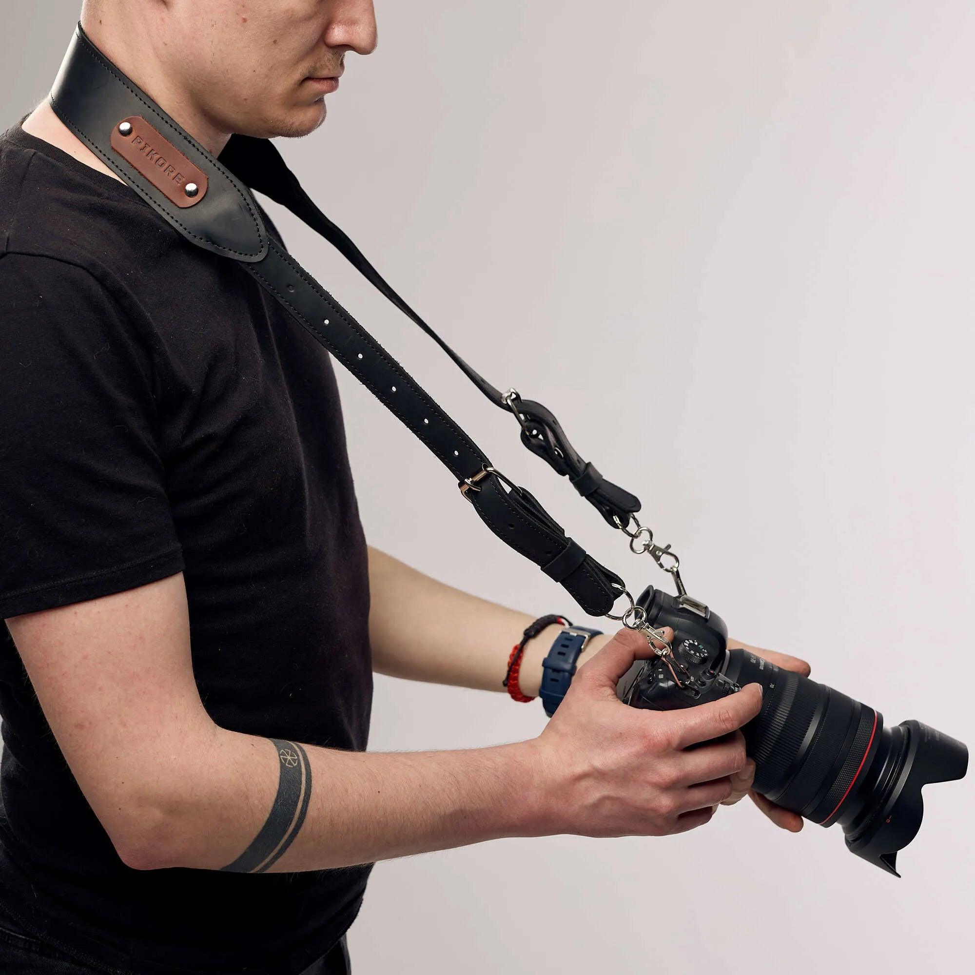 Leather Camera Strap - Pikore