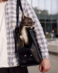 Leather Dog Travel Bag - Pikore