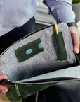 Leather Macbook Sleeve with Zipper - Pikore
