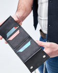 Leather Trifold Wallet - Pikore