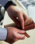 Leather Watch Roll - Pikore