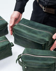 Leather Toiletry bag / Gift for Present - Pikore