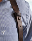 Leather Men's Suspenders - Pikore