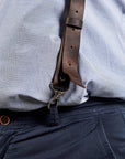 Leather Men's Suspenders - Pikore
